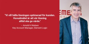 Arnold H Nielsen, Key Account Manager, Element Logic